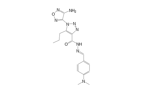 1-(4-amino-1,2,5-oxadiazol-3-yl)-N'-{(E)-[4-(dimethylamino)phenyl]methylidene}-5-propyl-1H-1,2,3-triazole-4-carbohydrazide