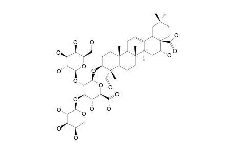 3-O-BETA-[GALACTOPYRANOSYL-(1->2)-[ARABINOPYRANOSYL-(1->3)]-GLUCURONOPYRANOSYL]-QUILLAIC-ACID