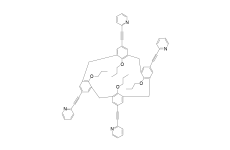 CONE-25,26,27,28-TETRA-N-PROPOXY-5,11,17,23-TETRAKIS-(2-PYRIDYLETHYNYL)-CALIX-[4]-ARENE