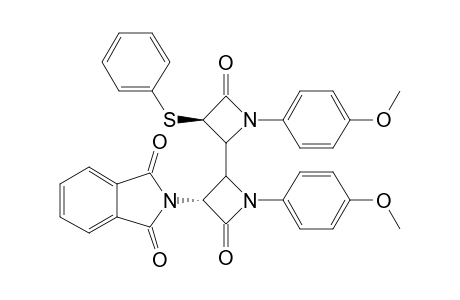 (3S*,4R*,3'R*,4'S*)-1-PARA-ANISYL-4-(1'-PARA-ANISYL-2'-OXO-3'-PHTHALIMIDYL-AZETIDIN-4'-YL)-3-THIOPHENOXYAZETIDIN-2-ONE