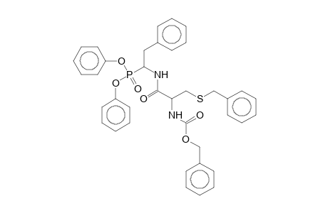 (phenylmethyl) N-[1-[(1-diphenoxyphosphoryl-2-phenyl-ethyl)amino]-1-oxidanylidene-3-(phenylmethylsulfanyl)propan-2-yl]carbamate