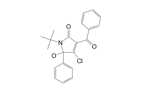 3-BENZOYL-1-(TERT.-BUTYL)-4-CHLORO-5-HYDROXY-5-PHENYL-1,5-DIHYDRO-2H-PYRROL-2-ONE