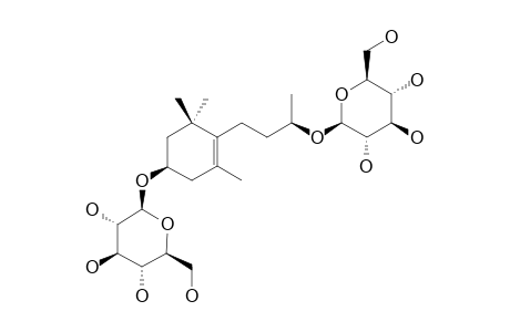 STAPHYLIONOSIDE-K;(3S,9S)-MEGASTIGMAN-5-ENE-3,9-DIOL-3,9-DI-O-BETA-D-GLUCOPYRANOSIDE