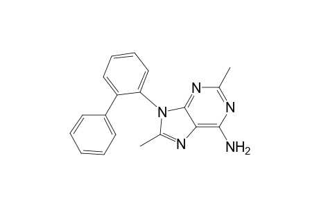 2,8-Dimethyl-9-(2-phenylphenyl)-6-purinamine