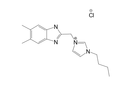 1-BUTYL-3-(5,6-DIMETHYL-1H-BENZIMIDAZOL-2-YL-METHYL)-IMIDAZOLIUM-CHLORIDE