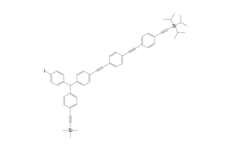 [[4-[[(4-IODOPHENYL)-[4-[[4-[[4-[(TRIISOPROPYLSILYL)-ETHYNYL]-PHENYL]-ETHYNYL]-PHENYL]-ETHYNYL]-PHENYL]-METHYL]-PHENYL]-ETHYNYL]-TRIMETHYLSILANE