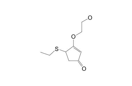 3-(2-HYDROXYETHYLOXY)-4-ETHYLTHIO-CYClOPENT-2-EN-1-ONE