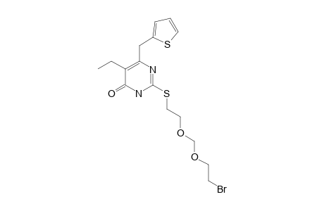 2-(7-BROMO-3,5-DIOXAHEPTYL)-THIO-5-ETHYL-6-(THIEN-2-YL-METHYL)-PYRIMIDINE-4(1H)-ONE