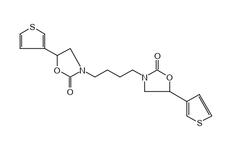 3,3'-TETRAMETHYLENEBIS[5-(3-THIENYL)-2-OXAZOLIDINONE]