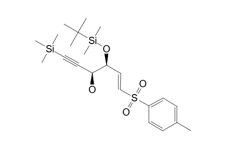 (1E,3R*,4R*)-3-[(TERT.-BUTYLDIMETHYLSILYL)-OXY]-1-(PARA-TOLYLSULFONYL)-6-(TRIMETHYLSILYL)-HEX-1-EN-5-YN-4-OL;SYN-ISOMER