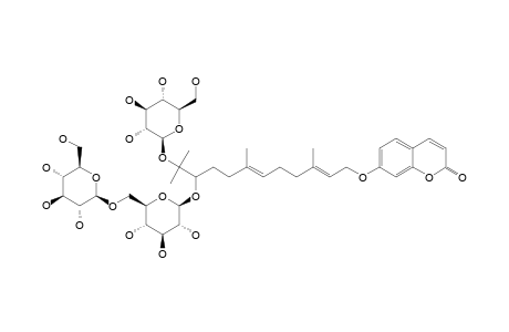 PERSICAOSIDE-D;10'-O-[BETA-GLUCOPYRANOSYL-(1->6)-BETA-GLUCOPYRANOSYL]-11'-O-BETA-GLUCOPYRANOSYL-KARATAVICINOL