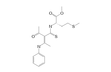 METHYL-(S)-(+)-2-(2-ACETYL-3-(PHENYLAMINO)-BUT-2-ENETHIOYLAMINO)-4-(METHYLSULFANYL)-BUTANOATE