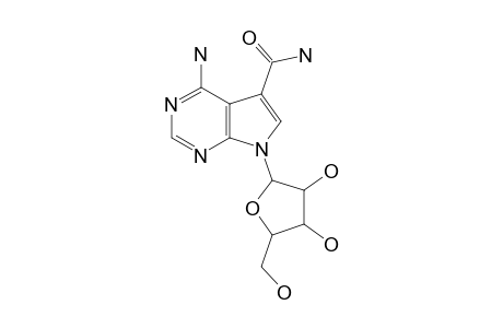 4-AMINO-5-CARBOXAMIDO-7-(BETA-D-RIBOFURANOSYL)-PYRROLO-[2,3-D]-PYRIMIDINE,SANGIVAMYCIN