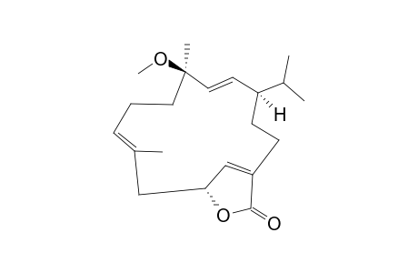 (-)-(1-R*,4-R*,10-R*)-4-METHOXYCEMBRA-2-E,7-E,11-Z-TRIEN-20,10-OLIDE