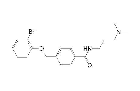 4-[(2-bromophenoxy)methyl]-N-[3-(dimethylamino)propyl]benzamide