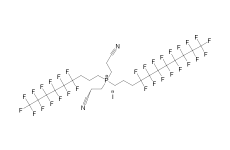 (R(F6)(CH2)3]-[R(F8)(CH2)3]-(NC-CH2-CH2)2P+I-