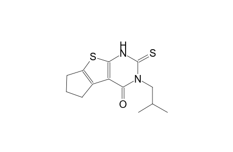 3-isobutyl-2-thioxo-1,2,3,5,6,7-hexahydro-4H-cyclopenta[4,5]thieno[2,3-d]pyrimidin-4-one