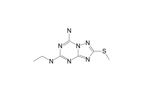 7-AMINO-5-ETHYLAMINO-2-METHYLTHIO-1,2,4-TRIAZOLO-[1,5-A]-[1,3,5]-TRIAZINE