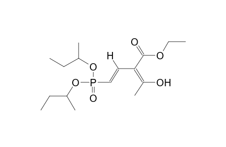 DI-SEC-BUTYL 3-CARBOETHOXY-4-HYDROXY-1,3(Z)-PENTADIENYLPHOSPHONATE