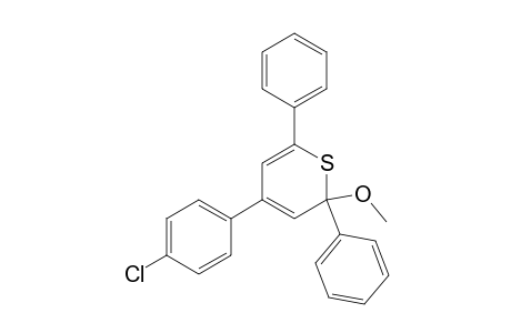 2-Methoxy-4-(4-chlorophenyl)-2,6-diphenyl-2H-thiopyrane