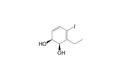 cis-(1S,2R)-1,2-Dihydroxy-3-ethyl-4-iodocyclohexa-3,5-diene