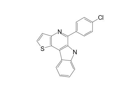 5-(4-CHLOROPHENYL)-6H-THIENO-[2',3':5,6]-PYRIDO-[3,4-B]-INDOLE