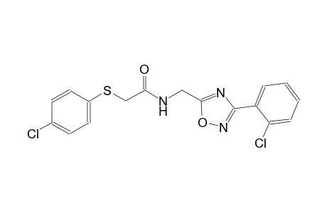 acetamide, N-[[3-(2-chlorophenyl)-1,2,4-oxadiazol-5-yl]methyl]-2-[(4-chlorophenyl)thio]-