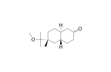 (4A-BETA-H,8A-ALPHA-H)-DECAHYDRO-6-ALPHA-(1-METHOXY-1-METHYLETHYL)-6-METHYL-NAPHTHALEN-2-ONE