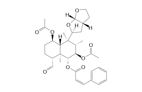 SCUTEREPENIN-D2;(4R,11S*,13R*)-6-ALPHA-CIS-CINNAMOYLOXY-1-BETA,7-BETA-DIACETOXY-11,16:15,16-DIEPOXY-18-NEOCLERODANAL