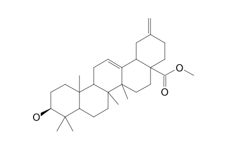 Methyl-3.beta.-hydroxy-30-norolean-12,20(29)-dien-28-oate