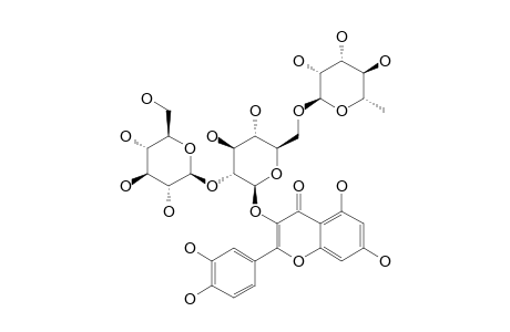 QUERCETIN-3-O-BETA-GLUCOPYRANOSYL-(1->2)-[ALPHA-RHAMNOPYRANOSYL-(1->6)]-BETA-GLUCOPYRANOSIDE