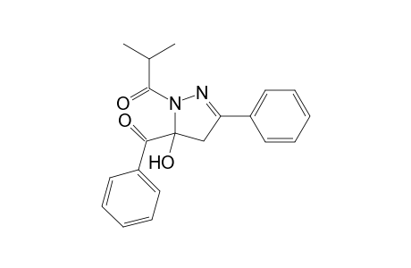 1-(5-Benzoyl-5-hydroxy-3-phenyl-4,5-dihydro-1H-pyrazol-1-yl)-2-methylpropan-1- one