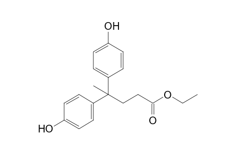 4,4-Bis-(P-hydroxyphenyl)-valeric acid, ethyl ester