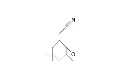 (E)-4,4,6-Trimethyl-7-oxa-bicyclo(4.1.0)hept-2-yliden-acetonitrile