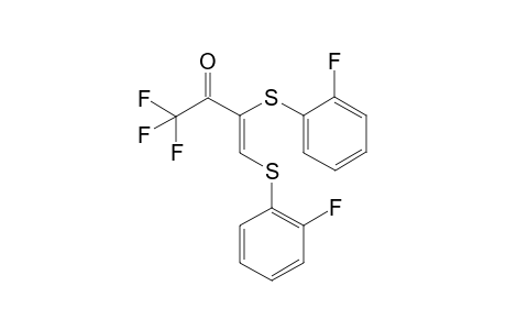 (Z)-1,1,1-Trifluoro-3,4-bis-(2-fluoro-phenylsulfanyl)-but-3-en-2-one