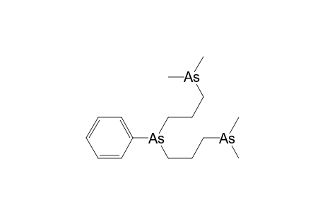 Arsine, bis[3-(dimethylarsino)propyl]phenyl-