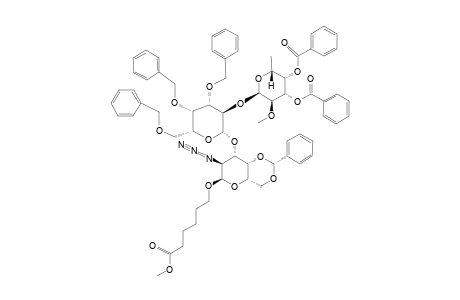 #21;5-(METHOXYCARBONYL)-PENTYL-3,4-DI-O-BENZOYL-2-O-METHYL-ALPHA-L-FUCOPYRANOSYL-(1->2)-3,4,6-TRI-O-BENZYL-BETA-D-GALACTOPYRANOSYL-(1->3)-2-AZIDE-4,6-O-BENZYLI