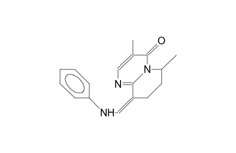 (Z)-9-(Phenylamino-methylene)-3,6-dimethyl-6,7,8,9-tetrahydro-4H-pyrido(1,2-A)pyrimidin-4-one