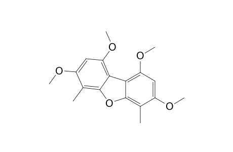 Dibenzofuran, 1,3,7,9-tetramethoxy-4,6-dimethyl-