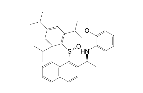 (R*s,S*)-N-(o-methoxyphenyl)-1-[1-(2,4,6-triisopropylphenylsulfinyl)-2-naphthyl]ethylamine