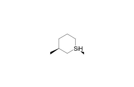 Silacyclohexane, 1,3-dimethyl-, cis-