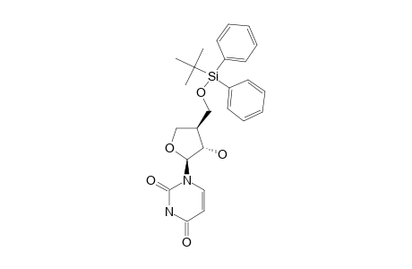 1-((1R,2R,3R)-TETRAHYDRO-2-HYDROXY-3-((1,1-DIMETHYLETHYLDIPHENYL)-SILYLOXY)-METHYL)-1-FURANYL)-2,4(1H,3H)-PYRIMIDINEDIONE