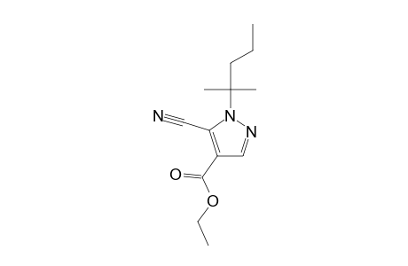 5-cyano-1-(1,1-dimethylbutyl)pyrazole-4-carboxylic acid ethyl ester