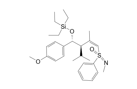 (-)-TRIETHYL-[(Z)-(1R,2R)-2-ISOPROPYL-3-METHYL-4-[(S)-N-METHYL-S-PHENYL-SULFONIMIDOYL]-1-(4-METHOXYPHENYL)-BUT-3-ENYLOXY]-SILANE