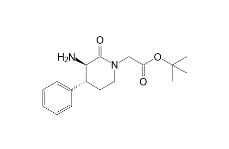 2-[(3R,4R)-3-amino-2-keto-4-phenyl-piperidino]acetic acid tert-butyl ester