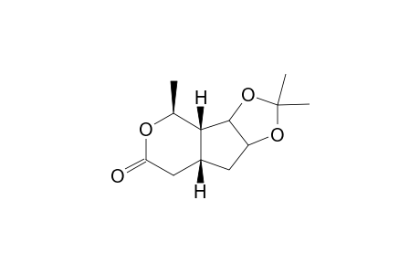 EXO-2-METHYL-EXO,EXO-8,9-(ISOPROPYLIDENEDIOXY)-3-OXA-CIS-BICYCLO-[4.3.0]-NONAN-4-ONE