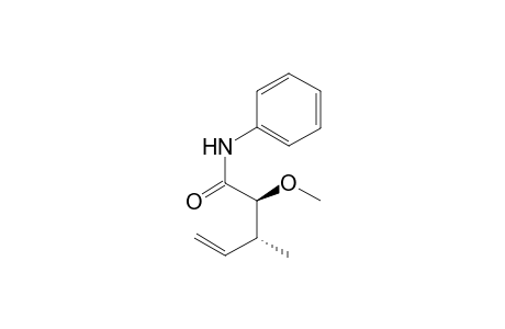 syn-N-Phenyl-2-methoxy-3-methyl-4-pentenamide