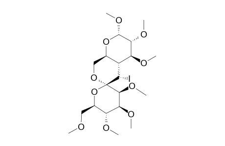 #20;METHYL-(4AS)-1',6-ANHYDRO-(2',3',4',6'-TETRA-O-METHYL-ALPHA-D-MANNO-HEX-1'-ULOPYRANOSYL)-(1->4A)-2,3-DI-O-METHYL-4A-IODO-4A-CARBA-ALPHA-D-GLUCOPYRANOSIDE