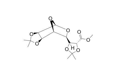 (-)-METHYL-1,4-ANHYDRO-2,3:6,7-DI-O-ISOPROPYLIDENE-D-THREO-BETA-L-TALO-OCTOPYRANUROATE