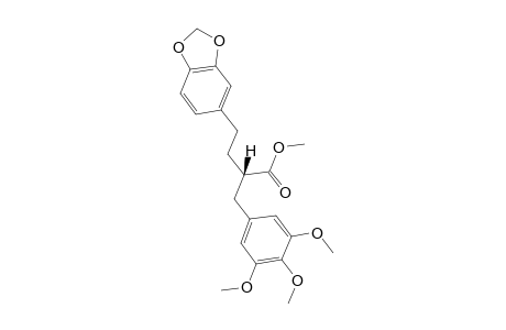 RAC-METHYL-(8'-BETA)-3',4',5'-TRIMETHOXY-3,4-METHYLENEDIOXY-9-NORLIGNAN-9'-OATE